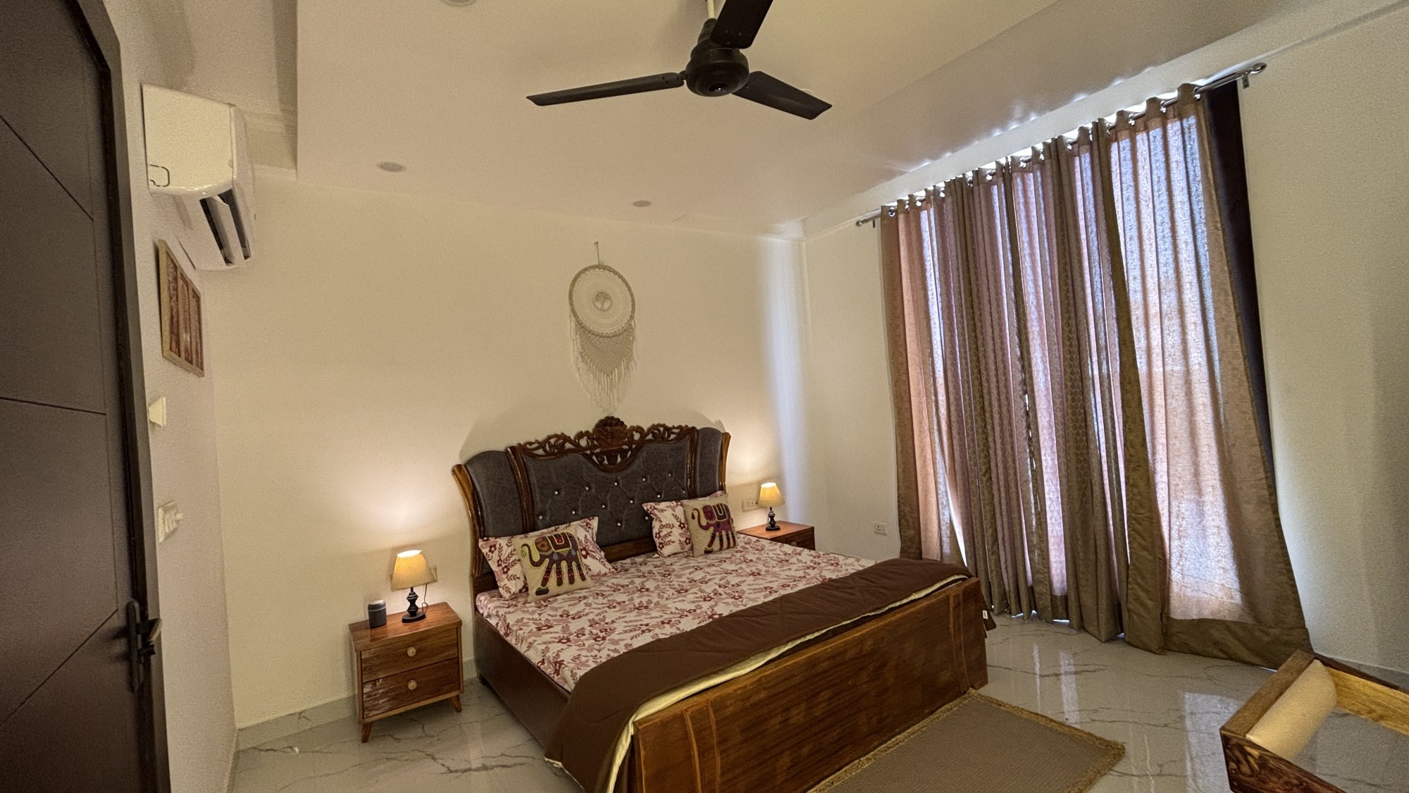 Nawab Chamber – Royal Bedroom Perspective & Warm Lighting